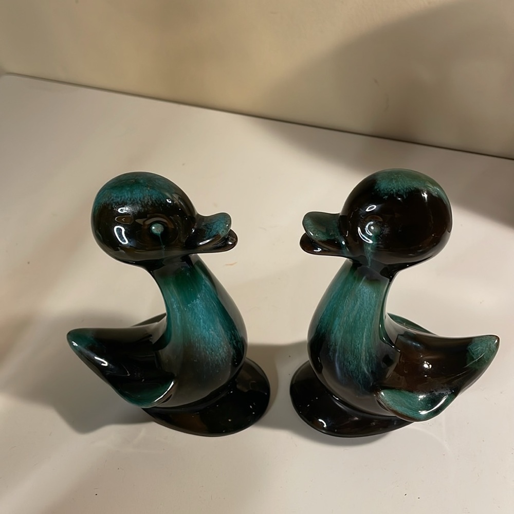 🦆 Vintage Blue Mountain Pottery Duck Figurines